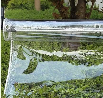 foundgo heavy duty clear vinyl tarp 6x8 ft, main product view