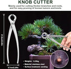 bonsai pruning tool set, 6 different roles of, close-up detail