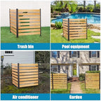 privacy fence panels for outside no dig fence, side view