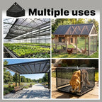 royal shade 50% black shade cloth 10' x, front angle view