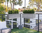 veradek brixton series plastic railing planter - rectangular, package contents