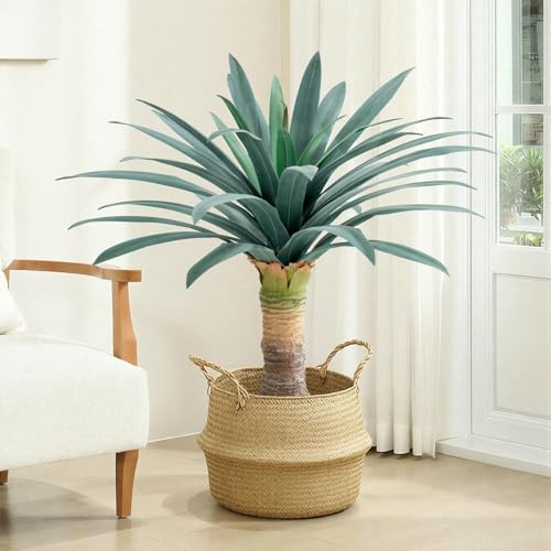 gray leaves artificial agave plant with 36 leaves, package contents