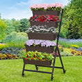 vecelo 5-tier vertical garden bed, freestanding elevated raised, main product view
