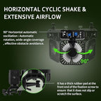 4" grow tent clip fan, 4-speed airflow, 90°, side view