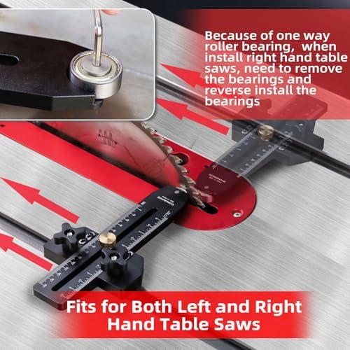 goingmake thin rip jig table saw jig guide, front angle view
