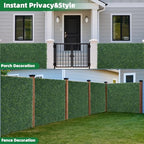artificial boxwood roll, 48x120 in(40 sqft) uv-anti faux, front angle view