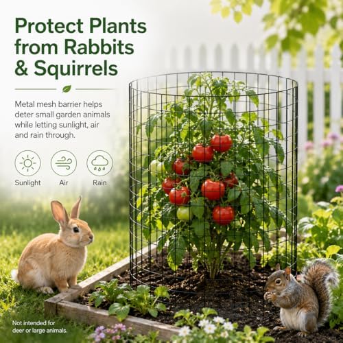 metal wire plant protector,10 pack garden cages for, package contents
