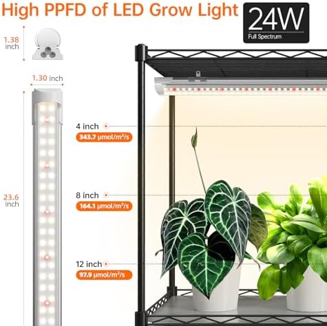 bstrip indoor greenhouse with grow light oxford cover on a desk or shelf