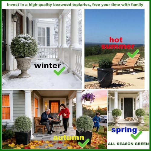 all season green 2't 19''d topiaries trees artificial, package contents