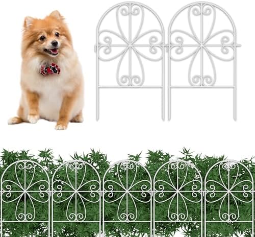 shoplala animal barrier (10 panels) 12x24in white metal on a desk or shelf