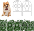 shoplala animal barrier (10 panels) 12x24in white metal on a desk or shelf