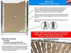 wave slat (9 colors) single wall bottom locking, side view
