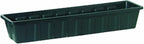Root & Vessel Poly-Pro Plastic Flower Box Planter, Hunter Green, 36-Inch