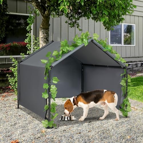 large dog shade for outside - outdoor dog, front angle view