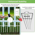 blingluck animal barrier fence, 10 pcs upgrade 1.26, side view