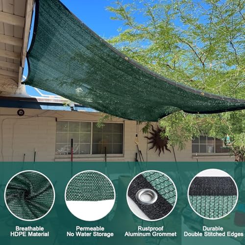 love story shade cloth for garden, 90% 20x30ft shown in use