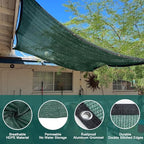 love story shade cloth for garden, 90% 10x14ft shown in use