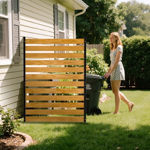docred air conditioner fence, 38" w x 60", front angle view