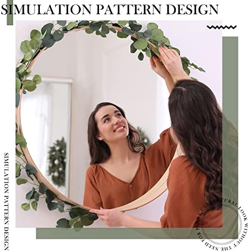 taiyin 70 pieces artificial eucalyptus leaves set greenery on a desk or shelf