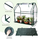 proworx mini greenhouse 36"×18"×33" small greenhouse seed starting showing dimensions