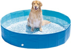 INTEX 48400EP 60in x 12in Foldable Dog Pool Portable Pet Swimming Pool Bathing Tub for Small Medium Large Puppy Dogs Cats
