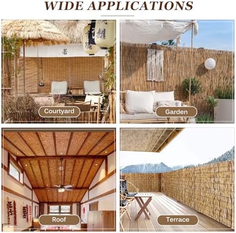 natural reed fencing rolls: privacy bamboo fence 3/4/5/6ft, package contents