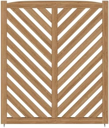 belleze privacy fence panels for outside, wooden air, view 9