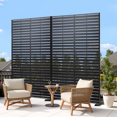 outdoor privacy screen 72" hdpe fence 6 panels, package contents