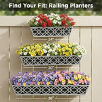 hfhome 2 pack 30 inch railing planter boxes, package contents