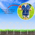shoplala animal barrier (10 panels) 12x24in rustproof white, side view
