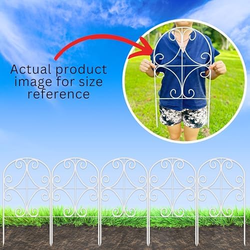 shoplala animal barrier (10 panels) 12x24in rustproof white, side view