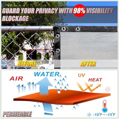 colourtree plus fence privacy screen, commercial grade 220 shown in use