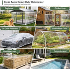 clear tarp with grommets,transparent heavy duty pvc vinyl on a desk or shelf