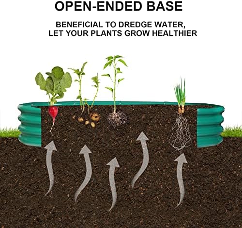 rakukiri raised garden bed grs certified galvanized planter, package contents