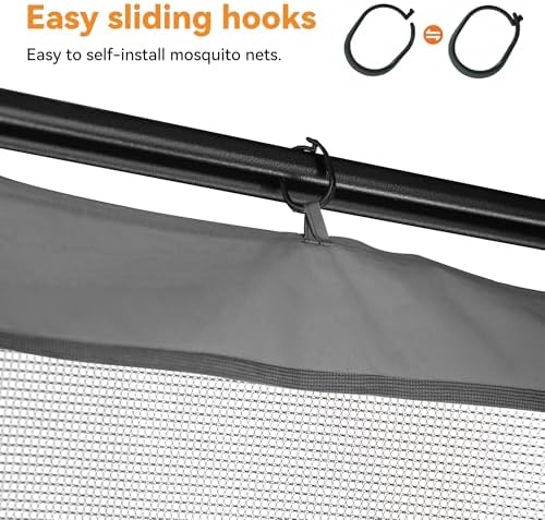 covered outdoor gazebo mosquito netting replacement universal 4-panel, package contents