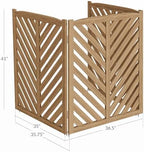 belleze privacy fence panels for outside, wooden air, package contents