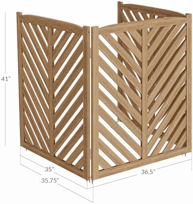 belleze privacy fence panels for outside, wooden air, package contents