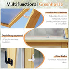 jocisland 6 x 8-ft wooden greenhouse, package contents