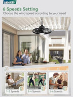 lediary 20" outdoor ip65 waterproof plug in ceiling, close-up detail