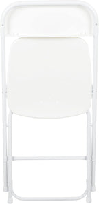 Flash Furniture Hercules Series Plastic Folding Chair - White - 20 Pack 650LB Weight Capacity Comfortable Event Chair-Lightweight Folding Chair