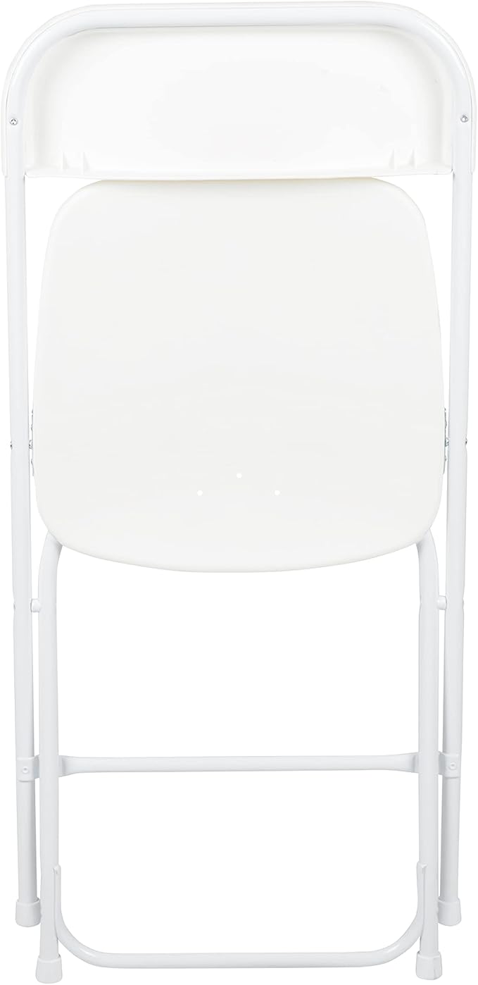 Flash Furniture Hercules Series Plastic Folding Chair - White - 20 Pack 650LB Weight Capacity Comfortable Event Chair-Lightweight Folding Chair
