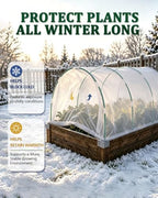 winter plant covers freeze protection kit, 10x33ft frost on a desk or shelf