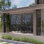 casaphoria metal privacy screen outdoor, 72" h x, close-up detail