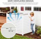 kozyard 50" w x 48" h outdoor privacy shown in use