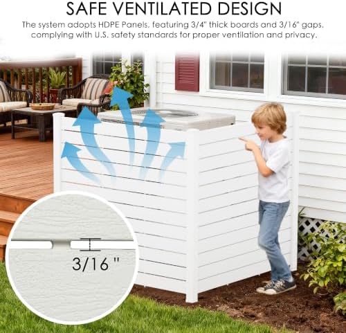 kozyard 50" w x 48" h outdoor privacy shown in use