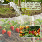 ultra fine garden netting,10'x49' plant netting pest barrier, side view
