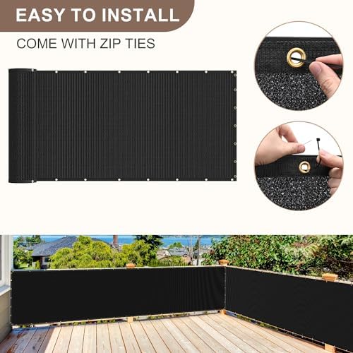 privacy fence screen 170gsm 5x50 ft heavy duty, package contents