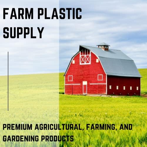 farm plastic supply - clear greenhouse plastic sheeting on a desk or shelf
