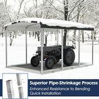 xilingol metal carport, heavy duty carport canopy with, close-up detail