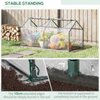 outsunny 4' x 2' x 2' portable mini, side view